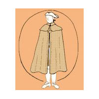 1600-1800 Men's Cape Pattern